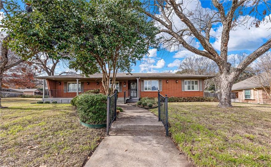 We've only just trimmed the trees and hauled off the overgrowth, but this outstanding diamond in the rough can be yours for the taking before our project begins!     ---     ...or if you'd like to collaborate with the The McLeod Company to create EXACTLY what you want in one of Waco's finest neighborhoods, NOW is the time to reach out!     ---     Located in Waco’s coveted Old Oaks neighborhood, which is revered for its leafy, tree canopied streets and prized, central location; this home offers superb value and represents a distinctive opportunity to buy into a well-established, desirable neighborhood for much less than you might expect!     ---     As-is, the home offers a three-bedroom, two bathroom floorplan across 1,964 square feet which features a large front living room, oversized den and dining room area, and surprisingly open kitchen.  Rooms are generous, storage is abundant, and with many historical home characteristics, the appeal, soul, and warmth of this home must be seen in person to appreciate!     ---     Outside, dual garages yield way to a two-car carport while the corner lot is the beneficiary of years of cultivated gardening and landscaping.  A private retreat is seemingly tucked away in the woods, provided with grounds which are are lush, appealing, and ripe to provide ample shade and solitude during the warm summer months.     ---     With its charming front porch to its handsome brick exterior, this home affords endless possibilities for a variety of buyers.  Whether you’re seeking a clean, move in ready home on a budget, you’re seeking an investment with significant upside, or you're wanting to work with acclaimed home design firm The McLeod Company; this property is certainly one to check out!