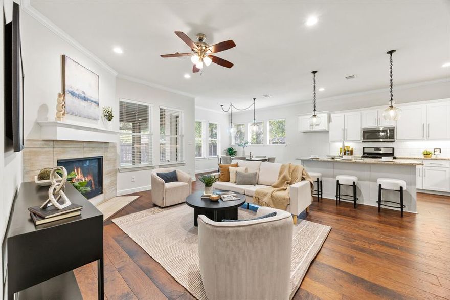 Don’t miss this opportunity to own a newer-construction (2016) Craftsman-style home in the desired Arlington Heights neighborhood near Fort Worth’s Cultural District and its amenities like Dickies Arena, the Kimbell Art Museum, the Amon Carter, and ALL the restaurants. Located less than a mile from Camp Bowie's historic brick road, this beautifully designed 3-bedroom, 2.5-bath home features an open floor plan with tall ceilings, hardwood floors, decorative lighting, and a cozy fireplace. The kitchen includes granite countertops and plenty of space to cook and entertain. Enjoy the spacious primary suite with a custom walk-in closet system and ensuite bath. Relax on the charming front porch or unwind on the large covered rear patio, complete with remote-controlled screens—perfect for enjoying the north-facing backyard year-round. Schedule a showing to see all the tasteful updates and custom features this home has to offer. Please check the Virtual Tour URL at the top of the page or in the Facts and Features section if you're viewing on Zillow for a shareable video of the home.