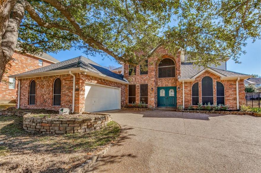 Nestled among mature trees in the highly sought-after neighborhood of Springpark, this beautiful home is waiting for you! Downstairs features a gorgeous remodeled kitchen with induction cooktop, tons of storage and seating options, formal dining, designated Office and a relaxing Family room with fireplace. The spacious Primary Bedroom and Bath are tucked away in the back with two WIC. Upstairs you will find 3 bedrooms-one with it's own ensuite bath, 2 more generous sized bedrooms, full bath, TV or game room, and a flex room for second office, exercise or craft room, or a 5th bedroom - it's up to you! Once you step out back, take your morning coffee or evening glass of wine under the covered patio, or you can relax and enjoy your sparkling pool and spa under the stars. Need an outlet for for EV? Done! They also have  Solar Panels to help with the electricity bill and will to be paid by Seller at closing. The location is fantastic - close to Groceries, shopping and PGBT *Richardson ISD*