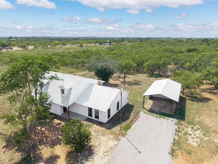 Welcome to your slice of Texas paradise! This beautifully remodeled 3-bedroom, 3-bathroom home sits on 10.01 acres, offering the perfect balance of privacy, space, and convenience, just about 5 miles from 3M,  about 6 miles to Gordon Wood Stadium, and  about 7 miles to Brownwood ISD schools. Inside, the home features a fresh remodel with all the modern updates already done for you. Enjoy peace of mind with a brand-new HVAC system, new kitchen appliances, and upgraded water and electrical systems. The layout is spacious and functional, with three large bedrooms and three full bathrooms, ideal for families, guests, or multigenerational living. Step outside to your expansive covered deck, perfect for entertaining, relaxing, or enjoying the quiet country evenings. Whether it's morning coffee or a weekend barbecue, this space is made for true outdoor living. The 10.01 acres offer endless possibilities bring your animals, start a garden, or simply enjoy wide-open Texas views. There’s plenty of room to roam, grow, and make the property your own. This move-in-ready home is the ideal retreat for anyone looking to enjoy the peace of the countryside without giving up easy access to town. Whether you're starting a homestead, downsizing to a quiet retreat, or looking for space to spread out, this property has that capability.  For outdoor enthusiasts, this property delivers an unbeatable lifestyle. Whether you're a seasoned hunter or simply enjoy watching wildlife, the natural landscape and water tank is ideal for hunting right on your own land.The property also includes a 20x15 workshop equipped with 220-amp electrical, ready for heavy tools, welding, or creative projects. A 20x25 carport provides covered parking for vehicles, ATVs, or trailers, offering both protection and convenience. Listing Agent is owner of property
