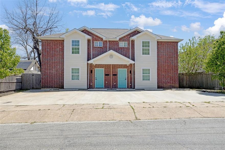 Located just minutes from the growing downtown Sherman area, 216 & 218 Cherry St offers a solid investment opportunity with strong rental potential. This full duplex features two spacious two-story units, each offering 1,644 square feet, 3 bedrooms, and 2 full bathrooms—an ideal layout for long-term tenants. Each side is designed with functionality in mind, featuring open living areas, well-equipped kitchens with stainless steel appliances, and comfortable bedroom arrangements. The two-story layout provides a separation of space that tenants appreciate, while still maintaining an efficient and livable floorplan. Outside, each unit includes its own fenced backyard, giving tenants a private outdoor space for pets, entertaining, or everyday use—an added feature that can help drive tenant retention and rental value. Whether you're looking to add a performing asset to your portfolio or live in one unit while leasing the other, this property offers flexibility and upside in a market that continues to see steady growth. With its proximity to downtown amenities, dining, and local development, 216 & 218 Cherry St is well-positioned for both immediate income and long-term appreciation.