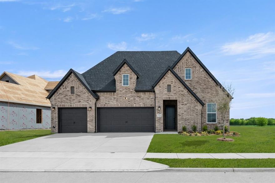MLS# 21225493 - Built by William Ryan Homes - Ready Now! ~ Welcome to the Bridgeport, our largest single-story design offering 2,796 sq ft of beautifully crafted living space. With 4 bedrooms, 3.5 baths, and a 3-car garage, this home delivers both functionality and style.  From the moment you step inside, the extended entry sets the tone, leading to two secondary bedrooms with a convenient Jack and Jill bath. A private fourth bedroom with its own ensuite and walk-in closet is perfect for guests or multigenerational living.  At the heart of the home, the open-concept great room is designed for both everyday living and entertaining. It features an electric fireplace and seamless flow into the dining area, enhanced by additional windows that bring in abundant natural light. A flex space with French doors offers the ideal setting for a home office, playroom, or creative space. The owner’s suite is a true retreat, filled with natural light and designed for comfort.  Step outside to a generously sized covered patio with an extended rear patio, perfect for hosting gatherings or simply relaxing.  Tucked away on a cul-de-sac homesite backing to a greenbelt, this home offers added privacy and a peaceful setting you will love coming home to.