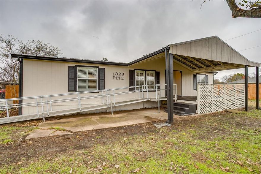 This is a must-see property in Aledo ISD that offers exceptional value and convenience. This three bedroom, two bath manufactured home sits on a beautiful corner lot and is fully handicap accessible for comfort and ease. Enjoy the security of a backup generator and a tornado shelter for peace of mind. This home has a two-car garage and additional parking that is perfect for RV's or extra vehicles. It's completely remodeled throughout including tankless water heater, water softener and beautiful interior shutters. The backyard has two sheds to store your tools in and planter boxes for your gardening fun. This home is immaculate and move in ready, call for a showing today before you miss out on the one-of-a-kind property.