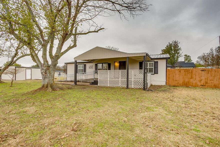 OFFERING 10,000 FOR CLOSING COST! This is a must-see property in Aledo ISD that offers exceptional value and convenience. This three bedroom, two bath manufactured home sits on a beautiful corner lot and is fully handicap accessible for comfort and ease. Enjoy the security of a backup generator and a tornado shelter for peace of mind. This home has a two-car garage and additional parking that is perfect for RV's or extra vehicles. It's completely remodeled throughout including tankless water heater, water softener and beautiful interior shutters. The backyard has two sheds to store your tools in and planter boxes for your gardening fun. This home is immaculate and move in ready, call for a showing today before you miss out on the one-of-a-kind property. SELLER IS OFFERING 10,000 FOR CLOSING COST!