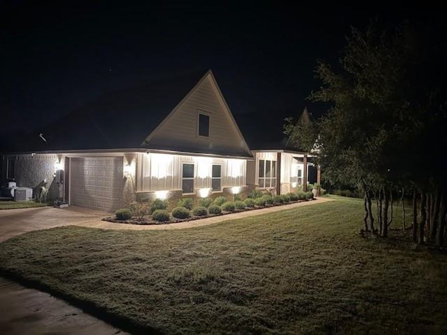 Live off-grid in comfort with this 2022 Millsap home featuring a fully paid Tesla Solar + 4 Powerwall battery system providing complete energy independence and zero electric bills. One-acre lot with privacy, open layout, covered patio with brick fireplace, and EV-ready garage. Includes full solar ownership. Move-in ready and located minutes from Weatherford and Fort Worth amenities.