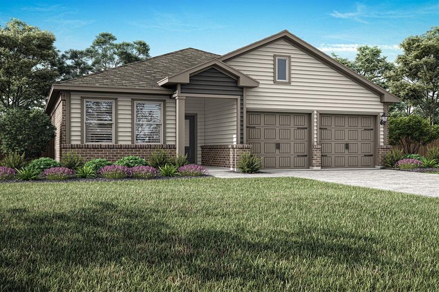 The Carson features three spacious bedrooms, two full bathrooms, and an open-concept layout that seamlessly connects the family room, dining area, and chef-ready kitchen. The kitchen is equipped with designer wood cabinetry, granite countertops, stainless-steel Whirlpool® appliances, a center island and ample storage throughout. Just steps from the dining area, it offers both convenience for effortless meals and gatherings. Outside, a fully fenced backyard and covered patio create the ideal space to relax, host or watch kids and pets play safely year-round. With a simplified buying process and included upgrades, the Carson offers exceptional comfort, value, and style in one beautiful home.
