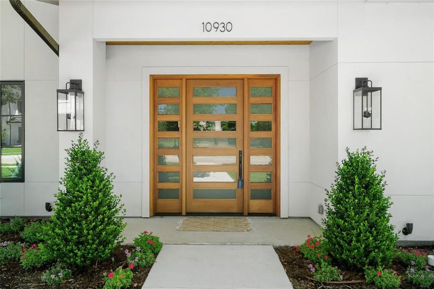 Introducing a stunning new construction by Stonewood Custom Homes, located in the Private School Corridor in Northwest Dallas. As you enter through the front door, you'll be greeted by 12-foot ceilings and an abundance of natural light. The open-concept design flawlessly connects the living room, kitchen, and indoor-outdoor flex room, creating a sense of spaciousness and flow. The kitchen comes equipped with quartzite countertops and backsplash, custom-built wood cabinets with ample storage space, Wolf and Sub-Zero appliances, soft-close drawer guides and hinges in the walk-in pantry, and a massive island perfect for hosting and entertaining. Both the dishwasher and fridge feature custom-fit paneling that matches the cabinetry to create a seamless look. As you step into the living room, you can enjoy the game in front of the fireplace with smokeless, fumeless logs inside or by the wood-burning fireplace on the covered, automatically screened patio on a cool spring or fall day. The primary bedroom also boasts 12-foot ceilings, a private exit to the backyard, and a massive bathroom. No expense was spared in the primary bathroom, which features large porcelain tile, high-end Delta fixtures, a standalone bathtub, and custom closet shelving in the huge walk-in closet. The second story includes three full bedrooms with two of them having ensuite baths with Karastan carpet, a SECOND utility room, tons of attic storage space, a third full bath, and a second living area that can double as a kids' playroom or media room. Private rear entry and alley access with an automatic gate lead directly into an oversized two-car garage with epoxy flooring. This property sits on nearly a quarter-acre lot with three mature red oak trees, a new stained privacy fence, a new sprinkler and irrigation system, and faces west. You won’t have to worry about rear neighbors, as this property backs up to Royal Park Greenbelt—a perfect secondary yard. Come take a look!