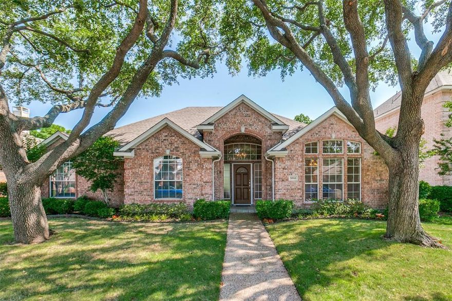 Impeccably maintained, single owner, one level home with three bedrooms, plus an office that could be a fourth bedroom, and two full baths. Beautiful back yard with a pool and established landscaping. Situated within the highly rated Plano school district, and conveniently located close to the President George Bush Turnpike, Preston Road, and Dallas North Tollway. Primary suite features fantastic backyard and pool views with French door to the patio, and its own sitting room. Located in the beautiful Bent Trail neighborhood, steps from one of two neighborhood parks and trails. Don't miss the chance to own this gorgeous home in a well established neighborhood with mature trees and lovely properties!