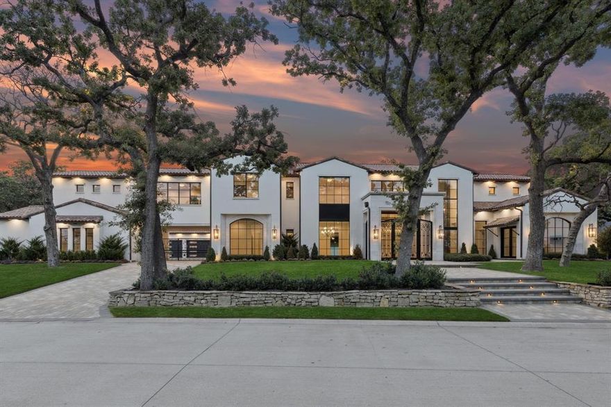 Discover the pinnacle of transitional luxury with this breathtaking custom estate, nestled on a secluded, tree-lined acre in the exclusive Estates of Quail Hollow. Designed to impress and crafted to the highest standards with features like Fine Art Lighting, this exceptional residence seamlessly blends elegance, comfort, and functionality in one of the area’s most coveted enclaves.
At the heart of the home lies a showstopping gourmet kitchen, thoughtfully curated for both entertaining and everyday living. Outfitted with state-of-the-art Sub-Zero and Wolf appliances, the space is further enhanced by European-style soft-close cabinetry, two dramatic waterfall islands, and premium finishes throughout.
Entertainment abounds on the first floor with both a game room, custom bar with ice maker, beverage refrigerator, and a fully equipped media room.
The opulent primary suite is a true haven, adorned with exquisite marble details, two custom-designed closets, and storm shelter. 
Step outside to your private resort-style sanctuary, where you will find a covered patio, outdoor kitchen with built-in gas grill, pool and spa combo, and sunken fire pit!
Differentiating features include a putting green, and a private sports court, perfect for tennis, pickleball, or basketball. This home is completed with a 6-car garage and gated motor court for the discerning car enthusiast! 
This estate redefines upscale living, offering an unparalleled combination of privacy, prestige, and lifestyle.
Welcome home to where luxury meets legacy— Estates of Quail Hollow.