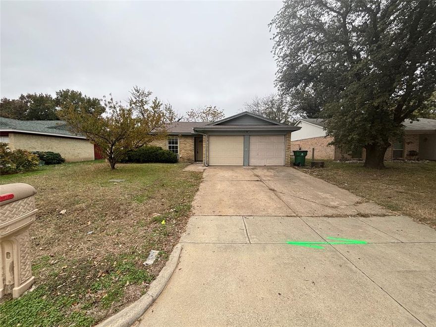 Classic family home located minutes from the highway. Home features three spacious bedrooms and two full baths with laminate and tile flooring throughout. En-suite bath and walk in closet in the primary bedroom, full-size washer dryer hookups, and spacious backyard with covered porch.