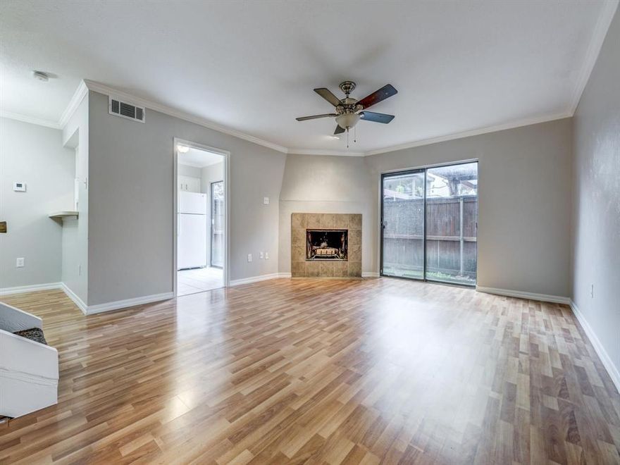 For Sale or Lease.  North Dallas Condo with 2 master bedrooms, 2.5 bath in Gated Community, 1 Covered parking space, washer, dryer, and refrigerator. Wood-burning fireplace, private patio. Across from one of the Community Pools. Convenient to Addison entertainment district, restaurants and easy access to major highway. Clubhouse, 2 Community Pools. refrigerator, washer and dryer are included.  New Carpet..  Photo's coming soon.