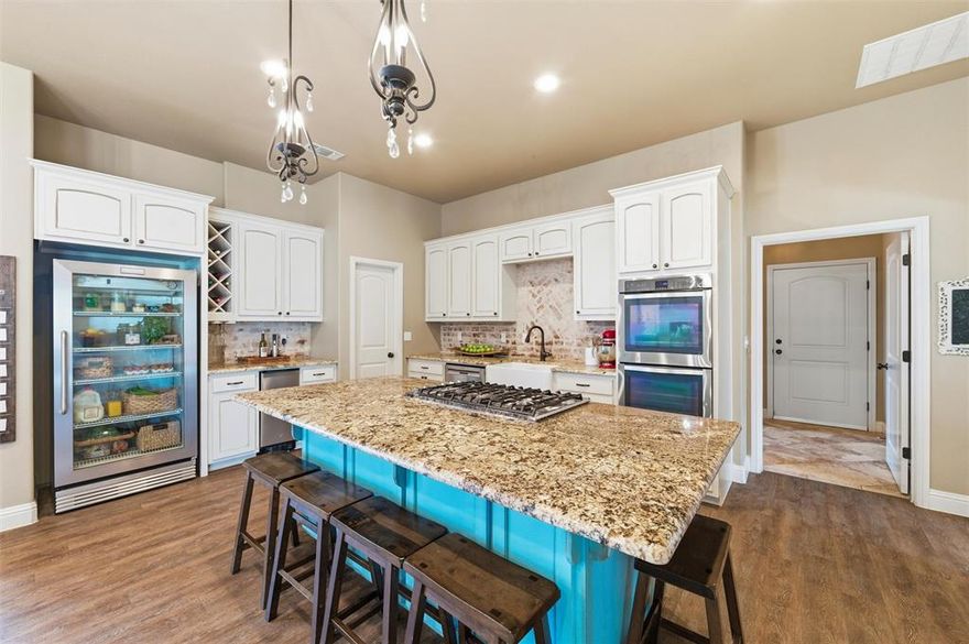 Welcome to 128 Remuda Ct, a stunning one-story home in the sought-after Remuda Estates community of Aledo, offering 4 bedrooms, 2.5 bathrooms, and 2,613 square feet of thoughtfully designed living space. Built in 2015 and located within highly acclaimed Aledo ISD, this open-concept home combines comfort, functionality, and style. The spacious kitchen is the heart of the home, featuring a charming farmhouse sink, stainless steel appliances, and seamless flow into the living and dining areas—perfect for everyday living and entertaining. A dedicated office provides the ideal space for working from home or managing daily tasks. The laundry room includes space for an additional refrigerator, adding extra convenience and storage. Step outside to your private backyard retreat complete with a sparkling pool, relaxing hot tub, pergola-covered seating area, an entertainer’s dream and the perfect setting for enjoying Texas evenings. The oversized 2-car garage provides additional storage and flexibility, while the expansive lot offers privacy. Combining comfort, style, and exceptional outdoor living, this property delivers the best of country-style space with the convenience of being close to everything Aledo has to offer.