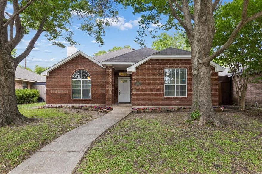 Charming traditional nestled on a quiet street in East Dallas with no through traffic, across the street from tranquil Hillview park, beautifully updated and ready for new owners! Enjoy the beautiful view that only a green space could provide, nice drive appeal with fresh Landscaping mature trees. Covered front porch.

Well sized the living dining-kitchen-combo with high ceilings and fresh paint. Living room boasts large front window for natural light and cozy brick wood burning fireplace. Kitchen features Granite countertops, recently painted cabinetry, stainless appliances, built-in microwave, Island for easy dining and more. Large master bedroom with walk-in closet, master bath with large shower, separate garden tub and more. Second and third bedrooms are of ample size. Updated Hall bath. Full sized laundry room leads to 2-car, rear entry garage. Very nice backyard with wood privacy fence.

An adorable turnkey gem!