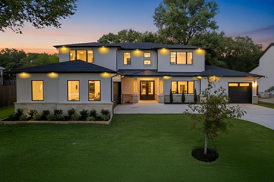 Experience modern luxury in this architectural masterpiece by Moda Homes.

Featuring 5 bedrooms, 4.5 baths, and a 3-car garage, this newly constructed home combines superior craftsmanship with contemporary elegance.

Step inside to natural wood floors flowing seamlessly throughout the open layout. Soaring double-height ceilings fill the home with natural light, creating an airy, inviting ambiance. The gourmet kitchen is a chef’s dream, featuring top-tier appliances, sleek design, an oversized pantry with an additional sink and fridge space. A thoughtfully designed laundry room boasts quartz counters, custom cabinetry, and dedicated spaces for your washer and dryer.

The primary suite offers a private retreat with a spa-inspired bathroom, complete with a soaking tub, frameless glass shower, and a designer walk-in closet. Upstairs, you’ll find four oversized bedrooms, each with a spacious walk-in closet. Two feature en-suite baths, while the other two share a large, beautifully designed Jack-and-Jill bath. An spacious family room provides endless possibilities for entertaining and relaxation.

Built with forward-thinking construction, this home includes foam insulation and soundproofing for year-round comfort. Outdoor living is just as impressive, with an expansive covered patio, lush backyard shaded by mature trees, and extensive outdoor lighting. The oversized 3-car garage features epoxy floors and ample storage.

This modern home truly epitomizes luxury living with its design, construction, and amenities. Located within Keller ISD with open enrollment to Southlake Carroll ISD.