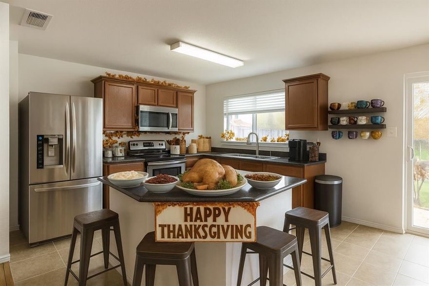 Step into comfort and affordability! 

The open floor plan connects the living, dining, and kitchen areas which allow s for an ample amount of natural light throughout. The kitchen features granite countertops, a stainless steel dishwasher and stove, and a spacious island suited for daily use and entertaining. The private primary suite includes a walk-in closet and a well-designed bathroom, while both secondary bedrooms also offer walk-in closets for added convenience.

Located in the Cheyenne Ridge community within Eagle Mountain ISD, the property offers a rare bonus: an assumable 4.25% FHA loan for qualified buyers, delivering long-term savings compared to current rates.

With paid-off solar panels and no HOA, this home brings efficiency, flexibility, and value together in one place.