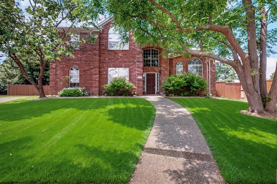 Welcome to 236 Hope Circle, a beautiful and spacious home with an abundance of natural light, soaring ceilings, and expansive windows. Perfectly situated on a quiet cul-de-sac in the highly sought after PLANO ISD. Come explore the option to ASSUME a 3.25% interest rate. Take a look at the FRESHLY PAINTED INTERIOR.

Step inside to discover an open and inviting space with wood-look luxury vinyl plank flooring. At the heart of the home is an open concept kitchen, complete with granite countertops, stainless steel appliances, a spacious island, and generous cabinetry. It flows seamlessly into the dining area and expansive family room, where large windows and a welcoming fireplace create a cozy yet elegant atmosphere perfect for everyday living and effortless entertaining.

Toward the front of the home, an additional flexible living-dining space offers endless possibilities: use it as a reading nook, second sitting area, or anything your lifestyle requires. A private study with double doors and large windows provides the ideal work-from-home setup. 

The serene and spacious primary suite, located on the main level, features two large walk-in closets, a luxurious spa-like bathroom with dual vanities, a soaking tub, and frameless shower. Upstairs, you’ll find three spacious bedrooms, including a Jack-and-Jill bathroom and an additional full bath perfect for family or guests. A large bonus room offers versatility as a game room, media center, or home office. 

Step outside into the expansive, private, fenced backyard. It's an ideal setting for family gatherings, gardening, grilling, or simply relaxing under the shade of mature trees. Enjoy seasonal treats from your own fig and pear trees. 

Located minutes from the community pool, parks, walking trails, shopping, dining, and major commuter routes, this home offers a perfect blend of small-town charm and convenience with no PUD or MUD taxes.