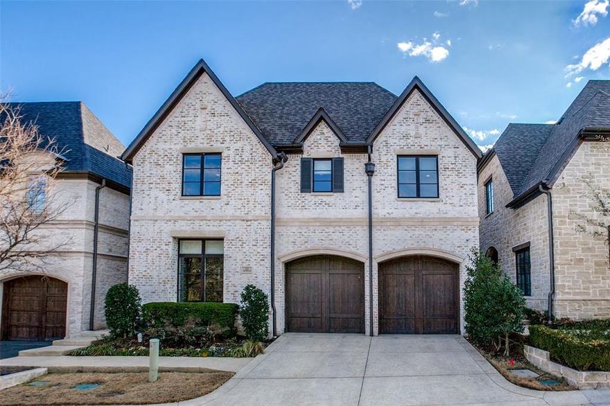 Beautiful custom home built by Bob Thompson located in the luxury gated & guarded community of The Lawn at Glen Abbey. Completed in 2018, this home is truly better than new construction given all of its many upgrades & amenities (too many to put on MLS but we do have an extensive written list). First floor features a beautiful foyer, exquisite study, open kitchen, dining & living rooms - all with vaulted ceilings & 5” hickory wood plank floors, as well as the expansive primary suite.  There are two outdoor areas – both with LaCantina doors – a courtyard off the dining room with a built-in grill and bifold doors that completely open the living room to an outdoor covered Veranda with a fireplace, vaulted ceilings & phantom screens which overlooks the large greenbelt. The chef’s kitchen is complete with a large quartzite island, 6-burner Wolf range plus griddle, built-in Wolf microwave, SubZero refrigerator & wine fridge. Live, love, lock and leave!!