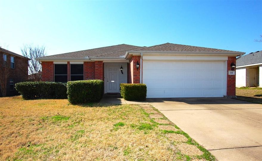 Home Sweet Home! No HOA. This adorable well maintained home is located just minutes from downtown Forney, nearby schools, and within walking distance to the city park and walking trails. The open concept spacious home makes it great for entertaining. Vinyl plank flooring throughout the living areas along with 2 inch blinds.  The kitchen features an island, hot and cold filtered water system and a quiet Bosch dishwasher.  The additional cabinets in the dining area are a plus for organization. The covered patio and beautiful landscaping make it the perfect place for morning coffee or a relaxing evening. The insulated 10'x12' backyard shed has a roll up door and electricity, dual circuits, numerous outlets, a loft for extra storage, cabinets, and counters on each side for all your tool and building needs. View it today!