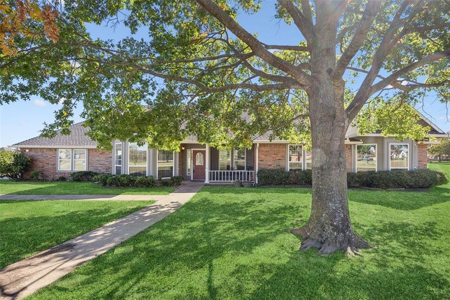 This single-story home is a rare find indeed. Nature enthusiasts will love the serene & private feel this home provides as the property is nestled on a Texas-size (1.5 acre) lot in the gated Winner’s Circle community. Thoughtfully designed layout with a light and bright open concept living room, kitchen, and dining area perfect for everyday living and entertaining. In the living room, enjoy a cozy brick wood-burning fireplace and built-in bookshelves. The kitchen boasts double ovens, a built-in wine rack, and a large breakfast bar. The spacious primary bedroom features a wall of windows, creating a peaceful retreat with room for a reading nook or workspace in the bay window. The ensuite bathroom offers a walk-in closet, a walk-in shower, and a large soaking tub—ideal for unwinding after a long day. There is also a generous utility room to keep everything organized. The 3 car garage features a custom built workbench and storage with French cleats on the back wall of the work bench. 

Recent updates include a new heat pump in 2020, a new AC unit in 2021, all new windows in 2022, and both a new roof and exterior paint with replaced gutters in 2023. Optimum Cable and AT&T Fiber high speed internet installed.

You love this expansive backyard, the perfect place to watch the sunrise each morning. There’s plenty of space for a trampoline, playscape, garden for green-thumb enthusiasts, or even creating the ultimate outdoor living area of your dreams!