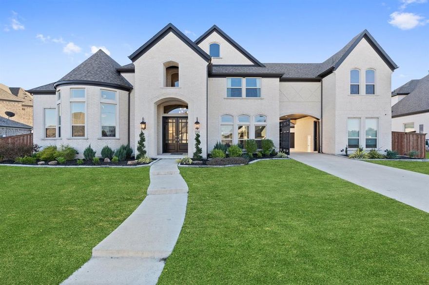 Indulge in elegance at this exceptional custom-built abode situated in a peaceful cul-de-sac setting. The grand foyer leads to a sophisticated study with an attached flex space. Large windows flood the home with light, highlighting meticulously designed features. Tray & vaulted ceilings add elegance, while the gourmet kitchen boasts a sprawling island, gas cooktop, quartz countertops, & double ovens. The Den features a cozy fireplace and built-ins, ideal for gatherings. Retreat to the expansive primary suite with a luxurious bathroom that boasts an extended shower, dual vanities & dual closets. Upstairs, discover a world of entertainment with a game room, media room with bar, & three additional bedrooms. Step outside to the spacious backyard, with plenty of room for a pool & outdoor kitchen to complete your ideal outdoor oasis. Enjoy the tranquility of the walking trail that is just a few steps from your front door. Feeds to sought-after Walnut Grove High School!