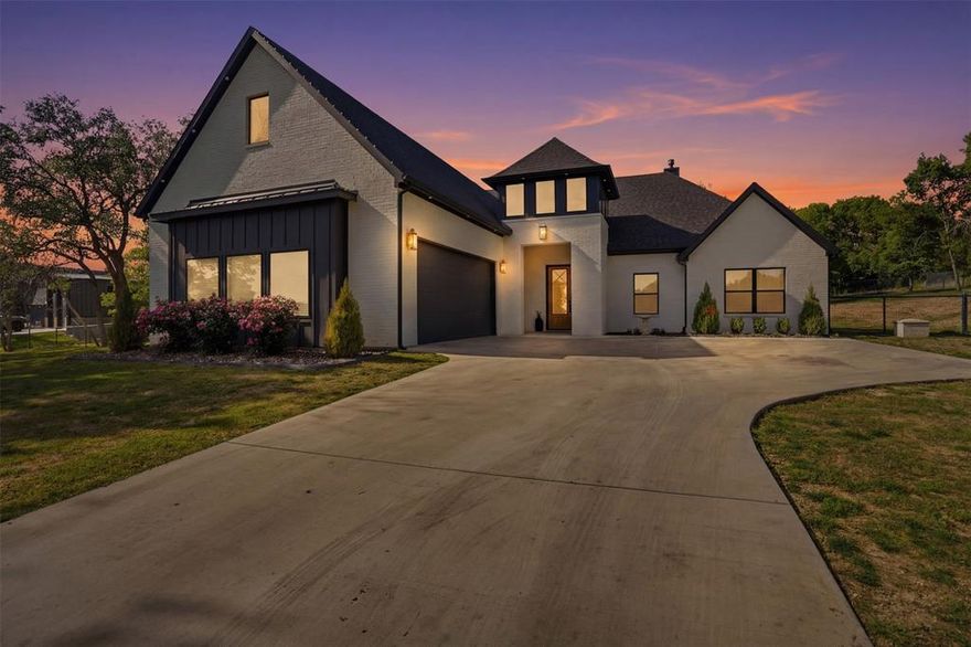 Discover your dream home! This stunning 4-bedroom, 2-bathroom house offers the perfect blend of comfort, space, and privacy situated on a picturesque 2 acre lot. With 2,452 square feet of well-designed living space, this home provides ample room for family gatherings and entertaining guest. Enjoy a spacious living room that flows seamlessly into the dining area and kitchen, perfect for modern living. Four generously sized bedrooms provide more than enough space for everyone, with the master suite featuring an en-suite bathroom for added privacy connected directly to the laundry for ease of cleaning. The expansive 2 acre lot offers endless possibilities for outdoor activities, gardening, equine(1 horse per acre), or simply enjoying nature. Located in a serene neighborhood with a quick 25 minute drive to downtown Fort Worth. Don't miss out on the opportunity to own this beautiful home!
