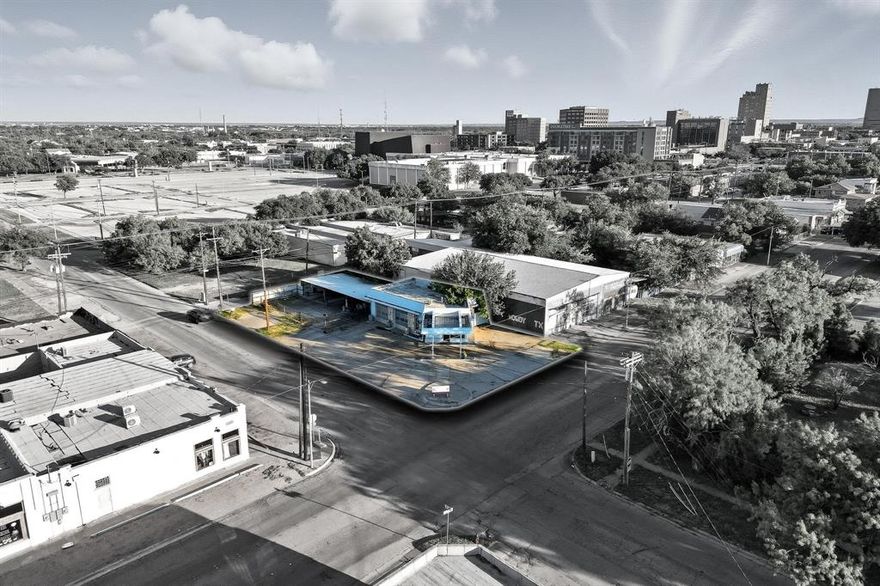 Downtown Abilene is undergoing a revitalization, and this property offers the opportunity to continue that trend. Great value add position, one block away from the Abilene Convention Center and within walking distance to many of Abilene's Downtown attractions.  Property originally functioned as a gas station, tanks have been removed, currently zoned Commercial Business.