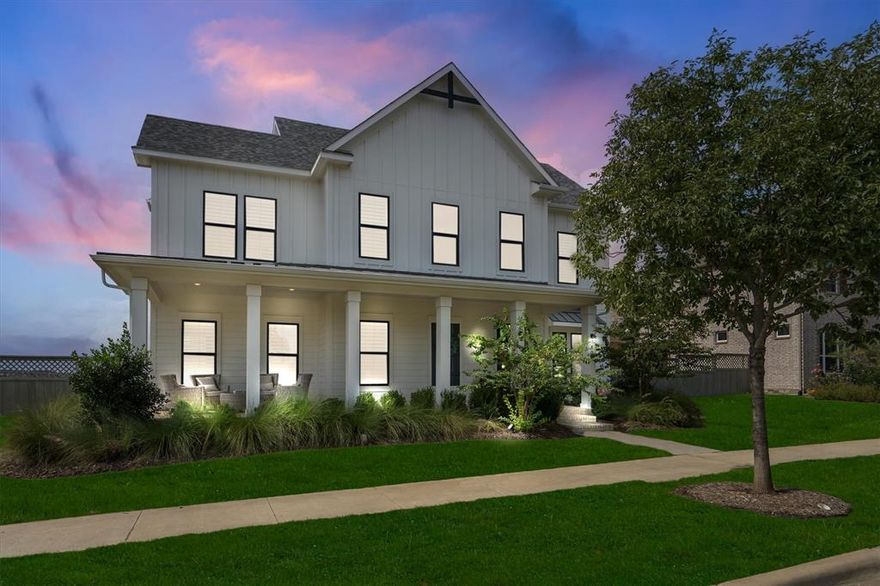 NEW PRICE — BEST VALUE IN PECAN SQUARE at $975,000 Experience Luxury living at 408 N Pecan Pkwy, East Facing and one of the largest and most stunning refined homes ever built in Pecan Square. From the moment you arrive, you’ll sense the difference a rare balance of sophistication, scale, and modern comfort that feels like stepping into a designer model home. Every detail was intentionally curated to draw you in and make you feel at home. The open concept floor plan flows effortlessly with soaring ceilings, expansive living areas, and walls of glass that invite natural light to fill the space. A disappearing glass door slides flush into the wall, perfectly blending indoor and outdoor living, imagine entertaining effortlessly as the Texas breeze flows through your home. The chef’s kitchen is a masterpiece of form and function, featuring custom cabinetry, quartz countertops, high end appliances, and designer lighting. Every corner whispers quality, from the premium flooring and thoughtful textures to the elegant finishes that elevate every room. Retreat to your spa inspired primary suite, complete with a luxurious soaking tub, extra large walk in shower with dual shower heads . Multiple living areas, an executive office plus a secondary pocket office, and oversized bedrooms offer space for everyone and every need. Positioned Located in a premium corner lot in the heart of prestigous Pecan Square, this home connects you to one of Northlake’s most desirable master planned communities, filled with resort style amenities, pools, fitness centers, trails, parks, and a strong sense of community. If you’ve been searching for a residence that captures the essence of luxury, livability, and light, this is your moment. Come experience 408 N Pecan Pkwy  a home where elegance meets everyday life.