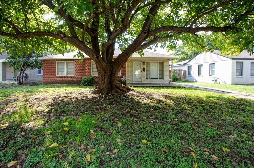 Sitting right on the coveted TCU Bluebonnet circle, this property is surrounded by ongoing renovations and new builds transforming the neighborhood into a community of family-sized homes. With prime access to TCU, University Park amenities, Magnolia Street dining, the medical district, and downtown Fort Worth, the location alone drives long-term value. And the house is very comfortable for the first time buyer looking to capitalize on their first investment!

The generous lot provides endless potential—expand the existing footprint, fully remodel, or start fresh with a complete rebuild. Start with a new roof, new HVAC, updated plumbing and electrical! Strong comps in the area make this a clear equity play for the savvy investor. Bring your plans and vision—this is your chance to capitalize on one of the hottest redevelopment pockets in Fort Worth!