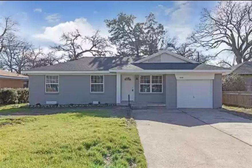 Absolutely adorable single-story home with charming curb appeal featuring a freshly painted white and gray exterior! Ideally located with easy access to major freeways, shopping, dining, and entertainment, this move-in ready gem offers comfort, style, and functionality all in one. Inside, you’ll love the bright open-concept layout highlighted by luxury vinyl plank flooring throughout and a spacious living room perfect for relaxing or entertaining. The beautifully updated kitchen is the heart of the home and showcases pristine white cabinetry, stainless steel appliances, decorative backsplash, skylight for added natural light, and plenty of prep space. The oversized dining area flows seamlessly into the living space creating an inviting atmosphere for everyday living. This home features 3 bedrooms, 2 full baths, and an attached 1-car garage with generously sized bedrooms throughout. Major updates completed in 2019 include central heat & AC, roof, electrical, Low-E windows, and stainless steel appliances for added peace of mind. Step outside to enjoy the huge backyard complete with a privacy fence and sliding gate, offering endless possibilities for entertaining, pets, play, or future additions!