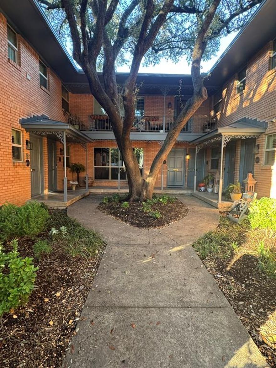 UTILITIES INCLUDED! Enjoy serene treetop views from your private balcony in this beautifully updated condo, nestled within a quiet 6 unit community behind the Pink Wall. The property features a lush backyard garden, a private entrance, and the convenience of no shared hallways.
Fully remodeled in 2018, this home offers modern finishes throughout: new windows, doors, trim, hardware, cabinets, quartz countertops, tiled backsplash, slate appliances, window treatments, lighting, and plumbing fixtures. Inside, you’ll find engineered wood flooring in the living areas and kitchen, porcelain tile in the bathrooms, and plush carpet in the bedrooms.  Additional highlights are a stack in-unit front loading washer and dryer, spacious closets, and covered carport with storage closet.
Conveniently located close to Preston Road & Northwest Highway.  All your favorite shops, restaurants, parks, churches, offices, and the UP Library are super close and some easily walkable.  Jump on the North Dallas Tollway or 75 Central Expressway with ease.
This charming condo combines convenience, comfort, privacy, and style—all in a welcoming community. (Owner’s wife is a licensed Texas Realtor.)