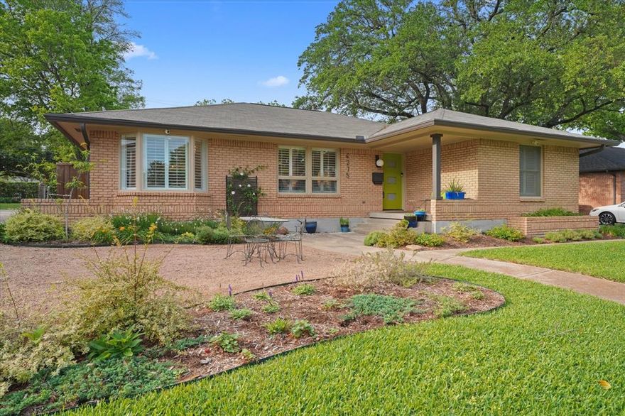 Experience the perfect blend of sophisticated updates and classic Dallas charm at 6275 Saratoga Circle. This meticulously maintained home has undergone a comprehensive transformation, highlighted by a total kitchen renovation in 2025 that serves as a stunning centerpiece for both daily living and high-end entertaining. The interior is bathed in light thanks to new designer fixtures and recessed LED lighting installed throughout the home in 2024. Every bathroom has been thoughtfully updated, including a total guest bath renovation in 2025 and a refreshed primary suite featuring a new vanity and modern shower.
The backyard is a true private oasis, redesigned in 2023 with a resurfaced saltwater pool, new pump and filtration system, and an expansive deck and pergola perfect for al fresco dining. The grounds have been reimagined with ecologically conscious landscaping, featuring a selection of Texas native plants in both the front and back yards. These hardy, beautiful species provide vibrant curb appeal and a low-maintenance, drought-tolerant sanctuary for local pollinators. Beyond the aesthetic appeal, the home offers incredible peace of mind with major mechanical upgrades, including a new HVAC system and added attic insulation in 2024, a 2019 roof, and a newly replaced exterior electrical panel that is already prepped for a future generator. Finished with fresh exterior trim paint and updated window panes in 2026, this property is a rare, turn-key opportunity in the heart of Dallas.