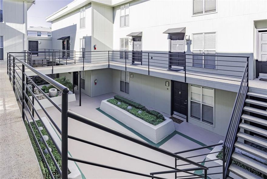 Located in a quiet gated community in the Uptown Oak Lawn area, this spacious two-level corner unit offers abundant natural light and beautiful views of mature oak trees from two large balconies. The condo features luxury laminate flooring throughout and comes with stainless steel appliances. The first level includes a large living and dining area, kitchen, and half bath. Upstairs, you’ll find two generously sized bedrooms, each with its own vanity and walk-in closet, a full bathroom. Additional highlights include washer and dryer connections. It also has onsite laundry facility. A lovely, well-maintained courtyard. Water, sewage, and trash are covered by the HOA, paid by the owner. Conveniently located near shopping, dining, and entertainment, with easy access to Hwy 75 and the Dallas North Tollway. Property is also for sale. Move-in ready!