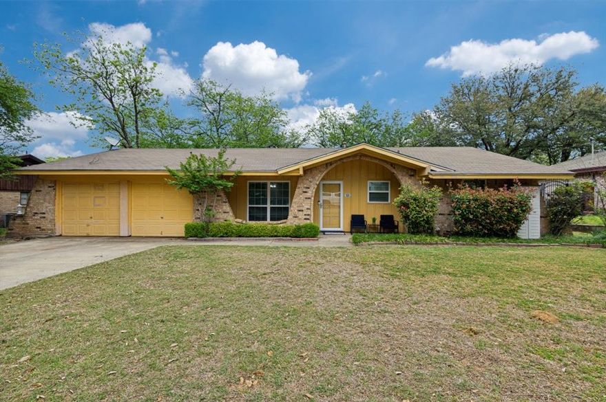 Cute as a button! Home with great potential in desirable HEB ISD! Located in a quiet, established neighborhood with mature trees and spacious front and back yards. This 3-bedroom, 2-bath well maintained home features a large bonus room that can serve as a 4th bedroom, game room, or office. The kitchen opens to the dining and living areas, offering a functional layout. Several updates were completed in 2016, including the roof, vinyl insulated windows, HVAC, appliances, and much more. Seller installed a soft water system in 2017. Short distance from shops and restaurants.
