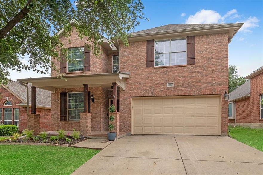 *5 BEDS + 2 LIVING AREAS + 4 BATHS!!*KELLER-ISD!!*MOVE-IN READY!!*
Welcome to this beautifully maintained 5 bed, 4 bath home in the desirable Heritage community. From the landscaped yard to the covered front patio, this home offers inviting curb appeal.

Step inside to an open-concept, split-bedroom floorplan with Luxury Vinyl Plank flooring throughout the main living areas. A dedicated office with French doors sits just off the entry. The living room features a decorative gas fireplace and flows seamlessly into the kitchen and dining areas.

The kitchen offers dark granite countertops, abundant cabinetry, stainless steel appliances, a pantry, and breakfast bar seating. The primary suite is located downstairs with dual vanities, a soaking tub, separate shower, and a spacious walk-in closet.

Upstairs includes generously sized secondary bedrooms, a Jack-and-Jill bath, and a large flex space ideal for a game room or second living area.

Enjoy the spacious backyard with a covered patio—perfect for relaxing or entertaining.

Residents of Heritage enjoy access to multiple pools, parks, playgrounds, courts, and scenic trails.

Ideally located and zoned for award-winning Keller ISD, with easy access to Alliance Town Center, shopping, dining, and major roadways.

A perfect blend of space, comfort, and lifestyle—don’t miss it.