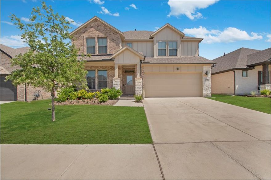 $55,000 PRICE DROP — a WIN for your buyers! Welcome to this stunning 5-bedroom home in Lavon, built in 2022! This spacious beauty features an oversized game room perfect for entertaining, modern finishes throughout, and an open-concept layout designed for comfort and style. With plenty of room for everyone, it’s the perfect blend of space and sophistication—all in a growing community near Lake Lavon. Don’t miss your chance to call this home!