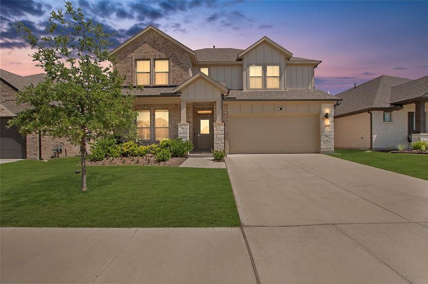 $55,000 PRICE DROP — a WIN for your buyers! Welcome to this stunning 5-bedroom home in Lavon, built in 2022! This spacious beauty features an oversized game room perfect for entertaining, modern finishes throughout, and an open-concept layout designed for comfort and style. With plenty of room for everyone, it’s the perfect blend of space and sophistication—all in a growing community near Lake Lavon. Don’t miss your chance to call this home!