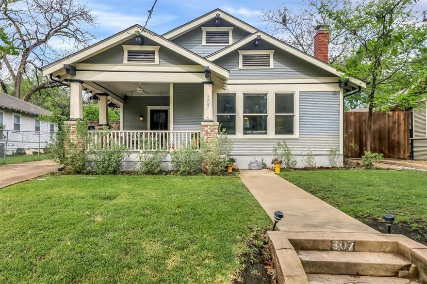 Located in the highly sought-after Winnetka Heights, this beautifully preserved 1921 craftsman blends timeless character with thoughtful modern upgrades to create a truly special place to call home. From the moment you arrive, you’re welcomed by an expansive covered front porch with custom built porch swing, perfect for morning coffee or evening relaxation. Inside, the home is filled with natural light thanks to oversized windows and soaring ceilings that enhance the sense of space and openness throughout. The inviting floorplan is designed for effortless entertaining, with the living, dining, and kitchen areas flowing seamlessly together. A versatile bonus room offers the ideal setup for a home office, studio, or flex space to suit your needs. Rich in historic charm, the home showcases original hardwood floors, classic built-ins, and architectural details that reflect its 105-year-old heritage. Key upgrades provide peace of mind and modern comfort. Recent improvements include a newly replastered private 30ft sparkling pool, a new roof, new 8-foot privacy fence, new energy efficient storm windows, and new gutters. Step outside to a generously sized backyard retreat featuring a spacious deck for gatherings and plenty of room to relax or entertain around the pool. All of this, just a short walk from the vibrant restaurants, shops, and entertainment of North Oak Cliff including TyPo and Bishop Arts. This home offers the perfect blend of historic charm, modern updates, and unbeatable location.