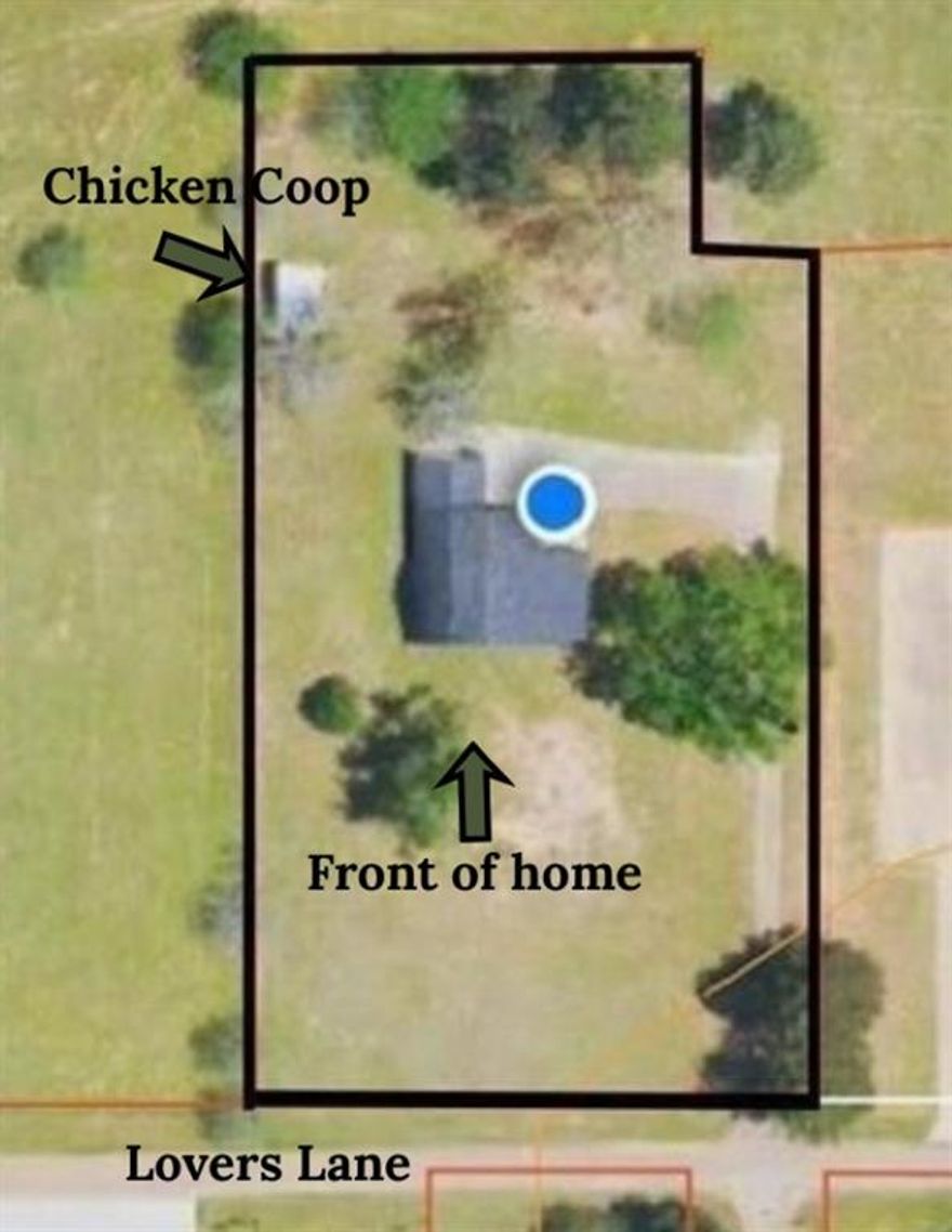 Needed on a spacious 1.77 acre lot, this charming 3 bedroom- 2 bathroom home combines country living with cozy comfort. A striking feature of the family room is is the expansive brick wall with wood-burning fireplace and cathedral ceiling with wooden accents, perfect for creating a warm and inviting atmosphere. The layout flows seamlessly into the fully functional kitchen with natural gas stove and seperate-dining, ideal for gatherings. The hallway leads you to the guest bathroom and bathroom and both guest bedrooms with oversized walk-in closets with custom built-in shelves. The primary suite is generously oversized with end suite bath complete with stone in walk in shower. Step outside to the fantastic covered back patio, offering a serene space to relax or entertain while taking in views of the sprawling property. Additional highlights include a metal storage building and delight chicken coop, perfect for those looking to embrace a hobby farm lifestyle. This property offers endless possibilities and tranquil retreat with room to grow. Don't miss the opportunity to make this home your countryside escape.