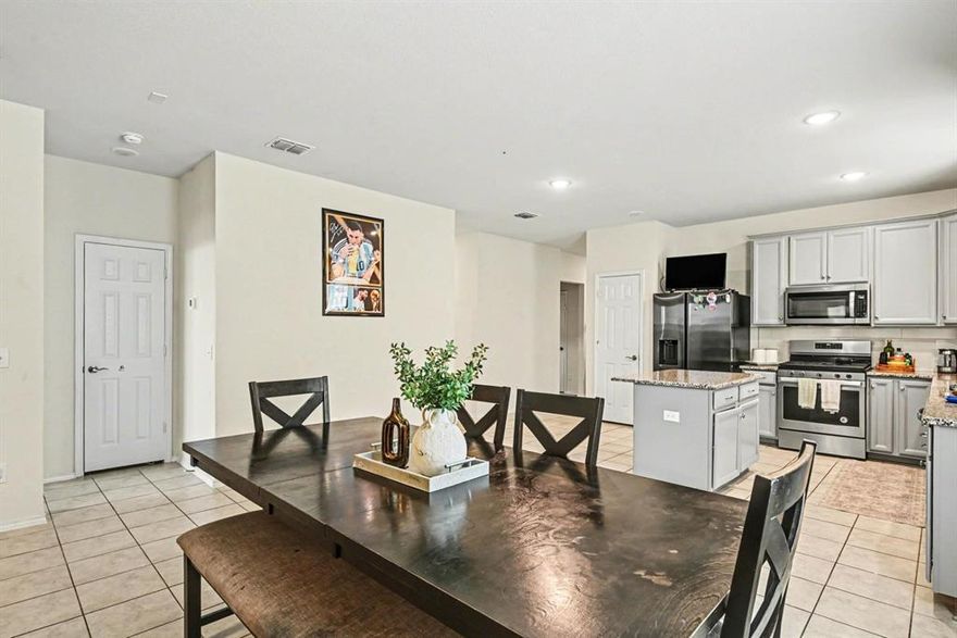 Charming 3 bedroom, 2 bathroom home with a dedicated study located in a desirable North Fort Worth neighborhood. This well-maintained home features an open concept layout with a spacious living area and kitchen ideal for everyday living and entertaining. The private primary suite offers a relaxing retreat, while the study provides a great space for a home office. Conveniently located near shopping, dining, and major highways for an easy commute. Located in Eagle Mountain–Saginaw ISD.