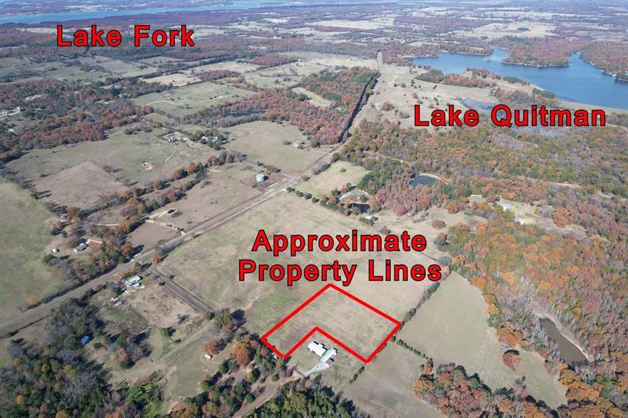 Here is a hard to find 5.135 Acres - Tract C. Located in the middle of the Lake Country Area! Property is partially fenced, level and ready to build on! Property is 5 minutes or less to the City of Quitman, 10 minutes from Lake Quitman, 15 minutes to World Famous Lake Fork, or 15 mins to Lake Winnsboro! This one is for sure right in the heart of the Lake Country area. You won't spend a fortune on dirt work on this one! Water and electric are available at the road! These smaller tracts seem to be getting harder and harder to find. This is one of 3 available tracts. Buy one or buy all 3! Property will be restricted to No Single Wide mobile homes, but no other restrictions and best of all, No HOA to give you grief! Come check these out before its too late! Buyer to verify any and all information.