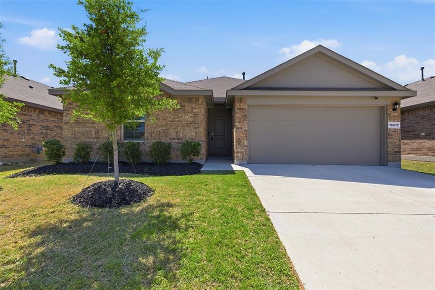 This BEAUTIFUL 3 bed, 2 bath split bedroom home is WELL MAINTAINED and MOVE-IN READY!! The home has a perfect open concept, split bedroom layout with beautiful finishes and accent wall! The home has a great island for entertaining, large primary closet, and a large back yard, perfect for dog lovers and hangouts with friends and family! It is located in the highly sought after Liberty Trails community in the top-rated Northwest ISD school district! It is close to pools, dog parks, playgrounds, restaurants, shopping, entertainment and much more! Come see it today, it won’t last long!