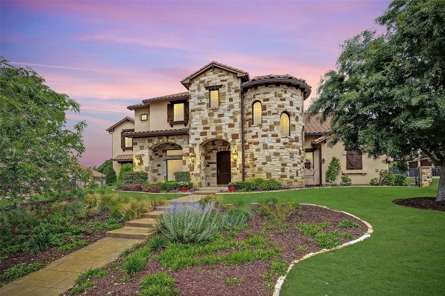 Gorgeous, Mediterranean-style, custom-built home on .56 acre lot located in exclusive, guarded and gated Montserrat. This stunning home features five spacious bedrooms with ensuite bathrooms, with both the primary suite and an additional bedroom on the first floor. The home boasts beautiful finishes with hand scraped hardwood floors, custom iron work, gorgeous exposed beams, and a great study and formal dining area with wine room. The eat-in kitchen is white and bright with a large island and top-of-the line appliances including a Wolf Range, two dishwashers and a built-in Sub-Zero refrigerator and freezer. The upstairs floor plan includes three bedrooms with ensuite baths and walk-in closets, an exercise room, game room and fabulous media room as well. The home features great outdoor living with a covered patio with gas fireplace and outdoor kitchen, and a beautiful pool with hot tub, cabana and plenty of green space.