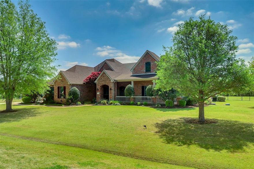 Welcome to an exceptional single-story, ranch-style property offering space, privacy, and resort-style living on an expansive 1.45-acre lot. 
With 4,252 square feet, 4 bedrooms, 3 bathrooms, and a large office, this home is thoughtfully designed to accommodate both comfortable everyday living and effortless entertaining. Inside, you’ll find generous living areas filled with natural light, creating a warm and inviting atmosphere throughout. 
At the heart of the home, the kitchen and living area feature an open floor plan and a spacious family dining area. The main living room includes a fireplace with direct views of the covered patio and pool area. Just off the kitchen is a separate game room with a wet bar and fridge, plus a private media room. Additionally, there is a formal living and dining space, which offers convenient access to the kitchen. 
The master suite is generously sized and serves as a relaxing retreat with ample space to unwind with pool views and private access to the patio. The master bathroom has separate his and hers vanities, a standalone bath, and a walk-in shower. 
The three additional bedrooms are spacious, with two sharing a Jack and Jill bathroom. There is also a large office featuring built-in shelves and a desk. 
Outside, step into your own private oasis. The beautifully designed pool is the centerpiece of the backyard, complemented by a built-in grill island, perfect for entertaining, weekend gatherings, or enjoying quiet evenings under the Texas sky. With 1.45 acres, there’s plenty of room to spread out, play, and enjoy the outdoors. Continuing with the outdoor theme, only 2 miles from Heritage Ranch Country Club.
Located in a desirable Fairview setting, this property combines the tranquility of acreage living with convenient access to nearby shopping, dining, and major roads and highways. This is a rare opportunity to own a spacious home with exceptional outdoor living.