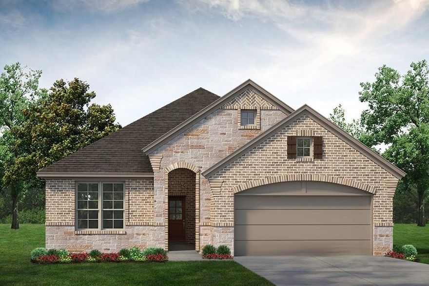 Estimated August 2026 completion! Ask us about our Trade In Trade Up program, we can buy your home! Experience the feeling of home in our Cascade II floor plan. Welcome family and friends into this 3-bedroom, 2-bath, ranch-style home with a spacious open floor plan. From cooking to dining to relaxing by the fire, this continuous design lends itself to entertaining for all occasions. As you walk through the foyer, to the left, the second and third bedrooms are perfectly situated for a private guest getaway. On the right, utilize the flex room for a home office, craft room or play area for young kids. This unique space offers the chance to customize your home to fit the needs of your family. Continuing through to the open kitchen, the extended countertops and island are the ideal workspace for anything from a simple family dinner to a culinary masterpiece. A walk-in pantry with two walls of storage means maximum space for all your snacks and ingredients. Situated in the back corner, the owner’s suite is the epitome of space and comfort. With a door right off the family room, this bedroom gives you a lot of natural light and easy access to the outdoor covered patio. A double-sink vanity means you’ll never have to share space again. Complete with a stand-up shower, tub, and walk-in closet, this space has all the amenities for ideal living.