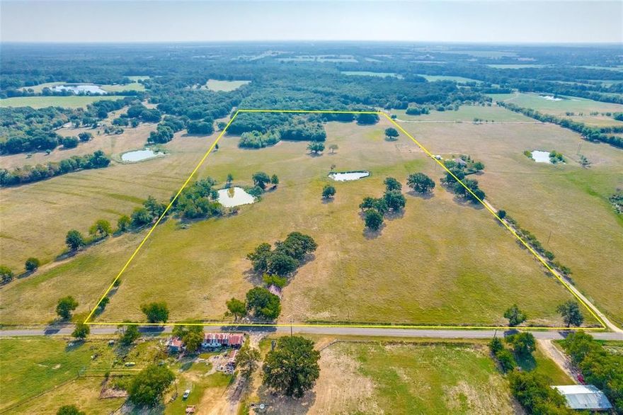 Why settle for a square piece of flat land with no character? Come out to the fast growing area of Sulphur Springs. This gorgeous 35+ acres has 3 stocked ponds, approximately 5-acres of timber at the back of the property, and already cross fenced. The possibilities for this property are endless - with multiple prime sites for your build to suit dream home, or the perfect setup for that family compound. Looking to live the farm life with your own livestock and gardens? Maybe you're looking for a place AWAY (but not too far) from the Big City to just get out and play. If an investment opportunity to subdivide and future develop is what you're looking for - STOP LOOKING! This property is currently AG-Exempt, and has FEC Electric, Brinker Water, and Spectrum Cable in place at the property. NO FLOOD ZONE! NO RESTRICTIONS! Did I mention, you can fish some of the BEST fishing lakes, all within 20-50 minutes from this property - including Lake Sulphur Springs, Lake Cypress Springs, Jim Chapman Lake, Lake Bob Sandlin, Lake Fork and Lake Tawakoni. And just 15-minutes to the most THRIVING downtown in all of NE TX. Featuring local boutique shops, restaurants, spas, memorial plaza, live music, wine bars, festivals and street fairs - never a dull moment. Plus, access to well known national retailers like Lowe's, Starbucks, Tractor Supply and so much more coming this way! Property like this doesn't come around often! Located approximately 1.3 miles off I 30, makes for quick highway access.