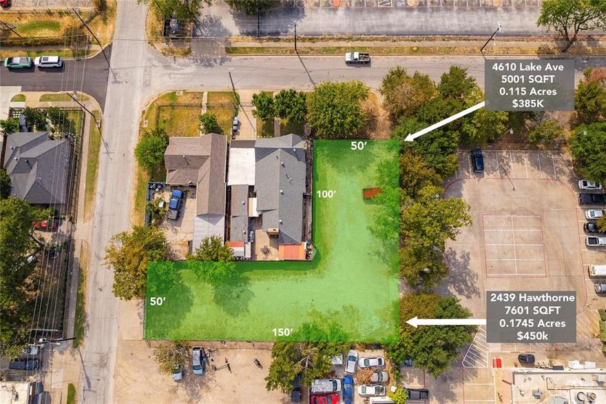 PREMIUM LOCATION heart of trendy subdivision of Maplewood. Ideal for new developments, around the area. This Lot is convenient access to major point from medical ,design and entertainment., creating a skyline view to Downtown Dallas This Lot is a 50 X150, interested party will have to order their survey at their expenses. MLS 21085073 50X100 lot will also be for sale.