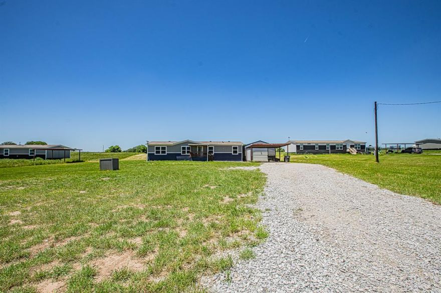 Welcome to your private countryside retreat—where peace, comfort, and space come together beautifully! Wake up to the sounds of nature and enjoy your huge, nearly 3-acre yard, perfect for gardening, play, or simply relaxing in the fresh country air. This enchanting rural property offers the privacy you’ve been longing for without sacrificing modern style or convenience.

Step inside and fall in love with the spacious open floor plan, filled with natural light that pours in through every window. The kitchen is a dream, featuring a brand-new refrigerator, dishwasher, range, island, stylish backsplash, and gorgeous upgraded lighting—ideal for both everyday living and entertaining guests. The serene primary suite includes an oversized walk-in closet and a beautifully designed bathroom, creating a peaceful escape at the end of each day. The utility room offers ample space for a full-size washer and dryer, with extra room for a freezer or added storage.

Outside, you'll find even more to love: a 20x20 shop, new storm shelter, 2-car steel carport, 10x18 covered front deck, 8x8 back deck, a private well, and a private septic system—all ready for you to enjoy and make your own. FHA, VA, USDA, and Conventional financing options are all welcome, making it easier than ever to make this dream home yours.

Schedule your private tour today and come experience the charm, comfort, and joy of this hidden gem for yourself! All information is deemed reliable but should be verified by buyers and their agents, including lot dimensions, easements, school districts, and subdivision restrictions.