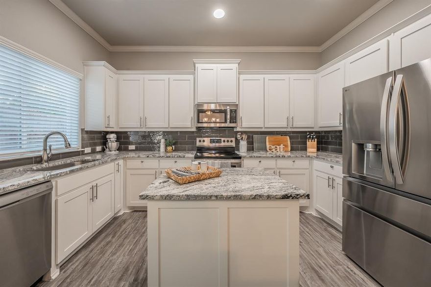 Low-Maintenance Lifestyle in the Heart of Burleson! This beautifully finished end-unit townhome is a rare find—one of the few available in Burleson—and is priced to move. The end-unit placement provides extra breathing room for added privacy, and a small outdoor area offers just enough space for a bit of fresh air or a pet-friendly spot without the upkeep. Featuring thoughtfully selected high-end interior finishes and energy-efficient construction, this home is both stylish and smart for long-term ownership. The floor plan offers exceptional versatility with three bedrooms, each with its own ensuite bathroom, including a primary suite conveniently located on the main level. Upstairs, a secondary living area-loft-game room offers flexible space for work, play, media, or guests — and leads to a private balcony, perfect for morning coffee or quiet evening relaxation. The kitchen features striking granite countertops, a beautiful tile backsplash, a spacious kitchen island, and modern cabinetry—all open to the main living and dining areas, making gathering and entertaining effortless. Located in the highly-rated Burleson ISD and less than 10 minutes to Burleson’s key lifestyle hubs—Old Town Burleson, the I-35 Shopping & Restaurant Corridor, and the crossroads at Wilshire & John Jones—you’ll enjoy quick access to dining, retail, coffee shops, healthcare, fitness, and everyday conveniences. This is true lock-and-leave living—exterior maintenance and yard care are handled for you, allowing more time to enjoy everything Burleson and the greater DFW Metroplex has to offer. A standout opportunity for those
 seeking comfort, convenience, and low-maintenance living—don’t miss your chance to make this your next home base.