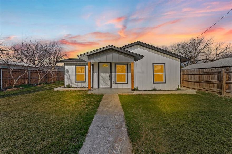 Welcome to this beautifully remodeled 3 bedroom, 1 bathroom home offering 1,046 sq ft of updated living space in Valley Mills, TX. Every detail has been thoughtfully refreshed, making this home truly move-in ready.
Step inside to find vinyl wood flooring throughout and a bright, inviting layout. The kitchen features brand-new custom cabinetry, granite countertops, and a window overlooking the backyard, bringing in natural light and a peaceful view while you cook.

The bathroom is tastefully updated with granite countertops and a walk-in marble shower complete with a sliding glass door for a modern touch. You’ll also appreciate the oversized utility room with direct access to the backyard for added convenience.

Outdoors, enjoy a spacious covered porch with a concrete slab — perfect for relaxing or entertaining. The backyard also includes mature pecan and peach trees, adding charm and character to the property. Plus, the roof is only one year old, offering added peace of mind.

Don’t miss your opportunity to make this beautifully updated home your own!