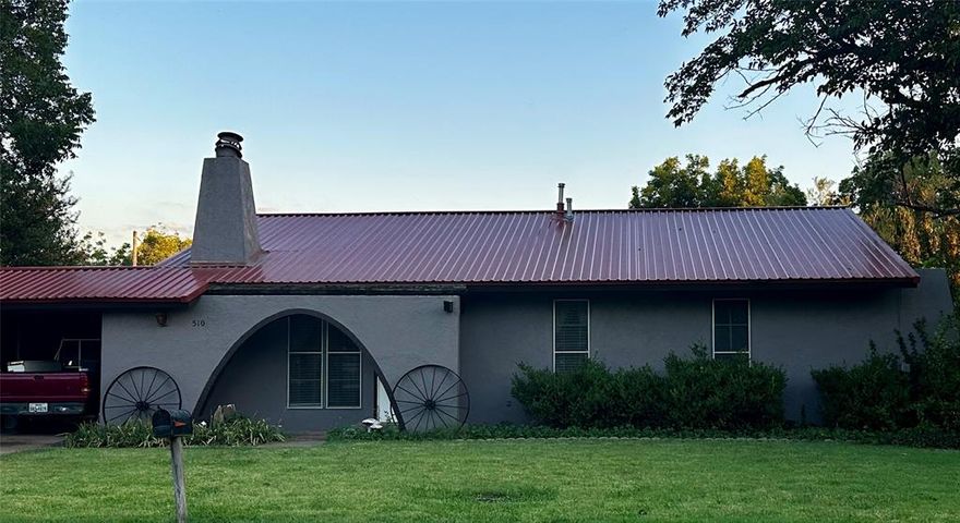 This is a retreat that combines cozy living with unique outdoor features and a fantastic outbuilding perfect for entertaining or extra living space.

The main house has two comfortable bedrooms and one and a half baths. There is a sperate office area off of living room and the living area has a wood burning fireplace perfect for winter. 

Step outside into a lush, green oasis filled with mature plants and a lovely koi pond. A picturesque grapevine-covered arbor leads you from the main house to the separate living space in the back that is great for for gatherings, a guest suite, or hobby area with it's own half bath and wood burning stove. The flooring is from the old skate rink which makes it even more unique! There is also a storm shelter between the 2 living spaces for peace of mind.

This property truly offers a blend of comfortable living and unique extras, perfect for anyone looking for a bit of character and a lot of charm in Seymour!